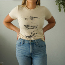 Shark Grunge Ästhetischer T - Shirt
