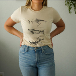 Shark Grunge Ästhetischer T - Shirt