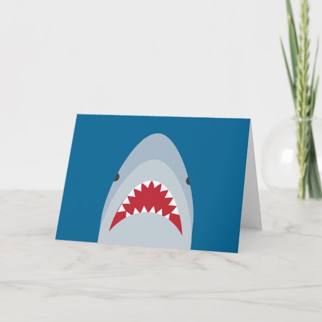 Shark Grußkarte - Leere Innenseite Karte (Vorderseite)
