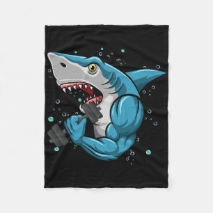 Shark Gym Powerlift Weightlift-Bodybuilding Fleecedecke