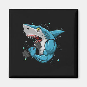 Shark Gym Powerlift Weightlift-Bodybuilding Magnet