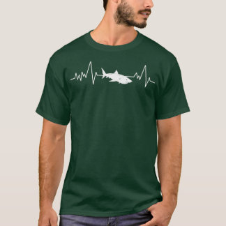 Shark heartbeat fish pulse sea life ECG animal T-Shirt
