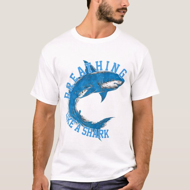 Shark Hustle, Strength & Determination T-Shirt (Vorderseite)