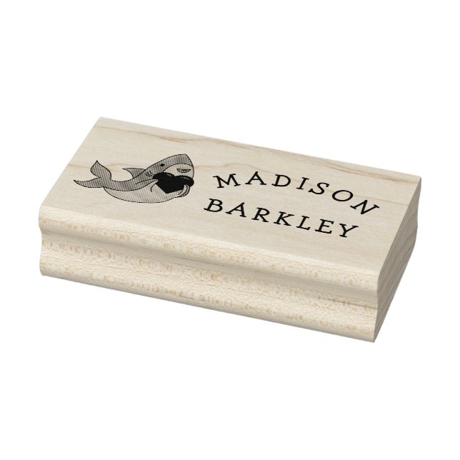 Shark Kid's Niedliche Kawaii Name Rubber-Briefmark Gummistempel (Stempel)