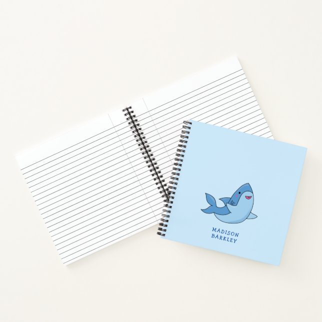 Shark Kid's Niedliches Kawaii-Notebook Notizbuch (Innenseite)
