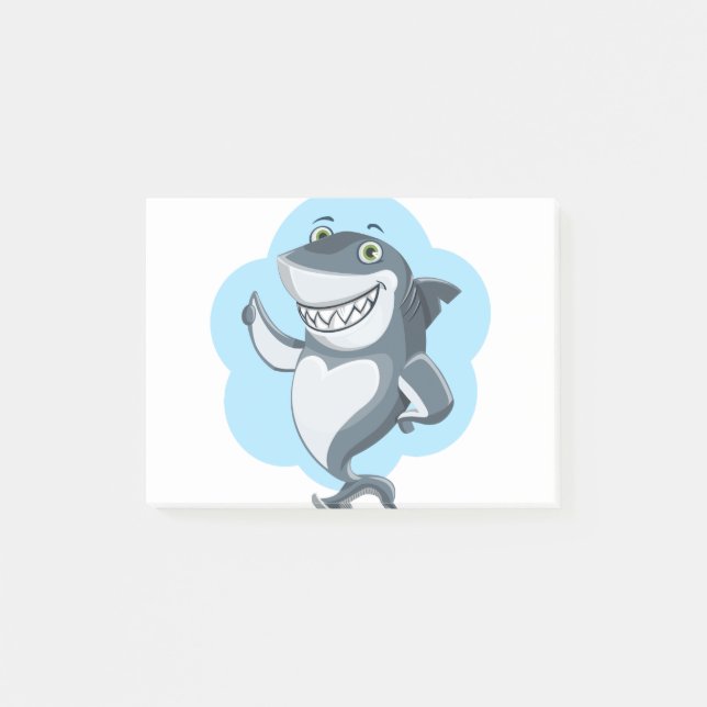 Shark Laughing Post-it Klebezettel (Vorderseite)
