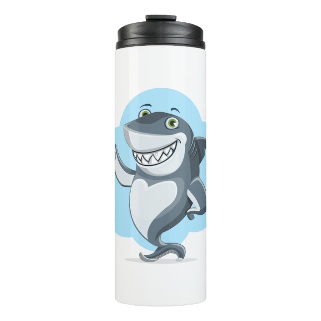 Shark Laughing Thermosbecher (Vorderseite)