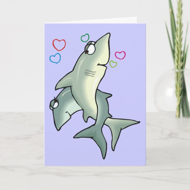 Shark Liebe Card Karte (Vorderseite)