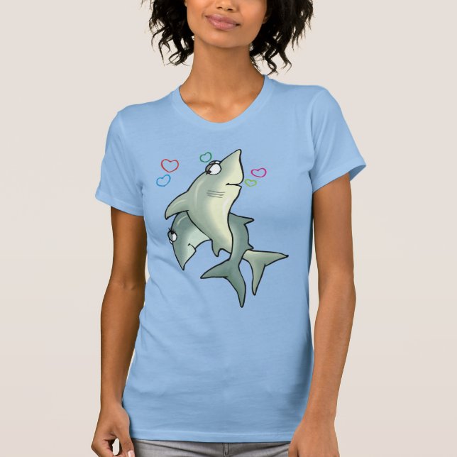 Shark Liebe T - Shirt (Vorderseite)