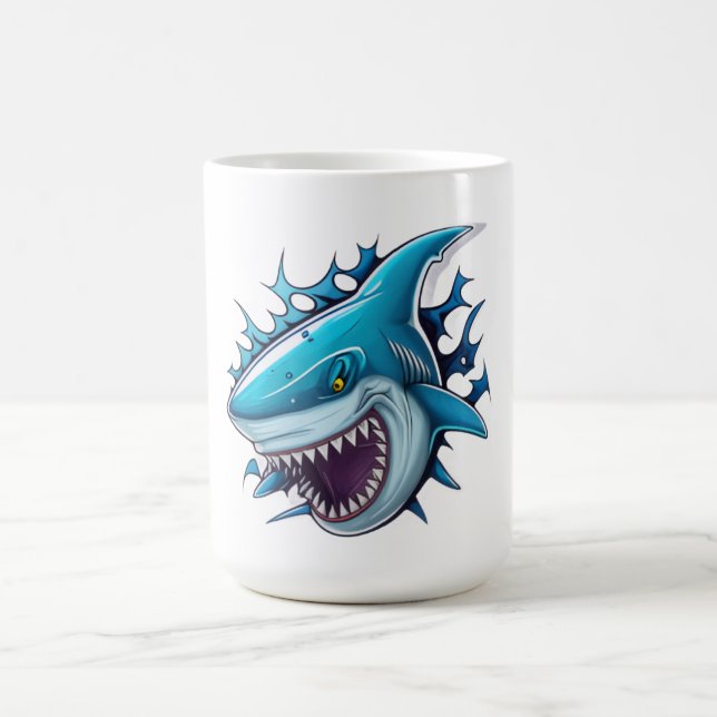 Shark logo T-Shirt Kaffeetasse (Mittel)