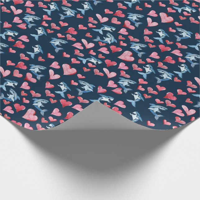 Shark Lover Geschenkpapier (Ecke)
