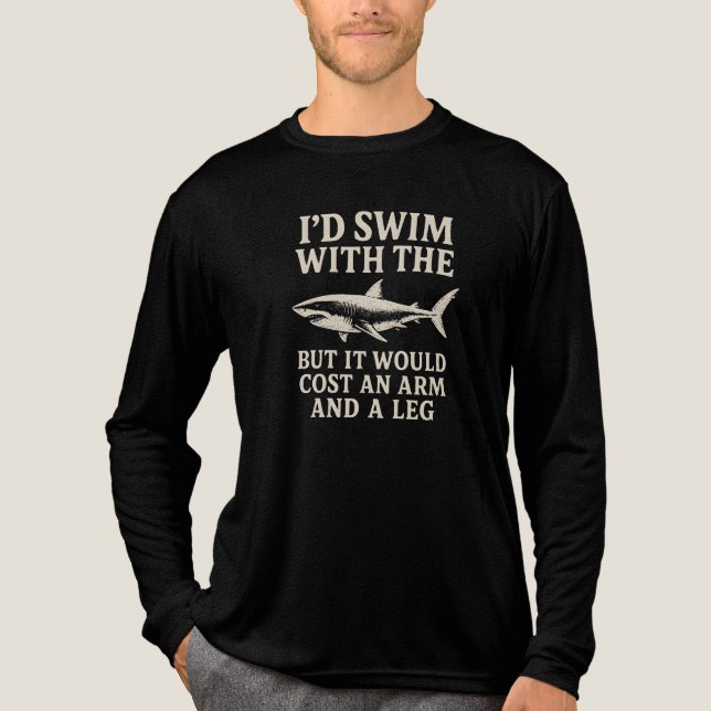Shark lover  Tri-Blend shirt (Vorderseite)