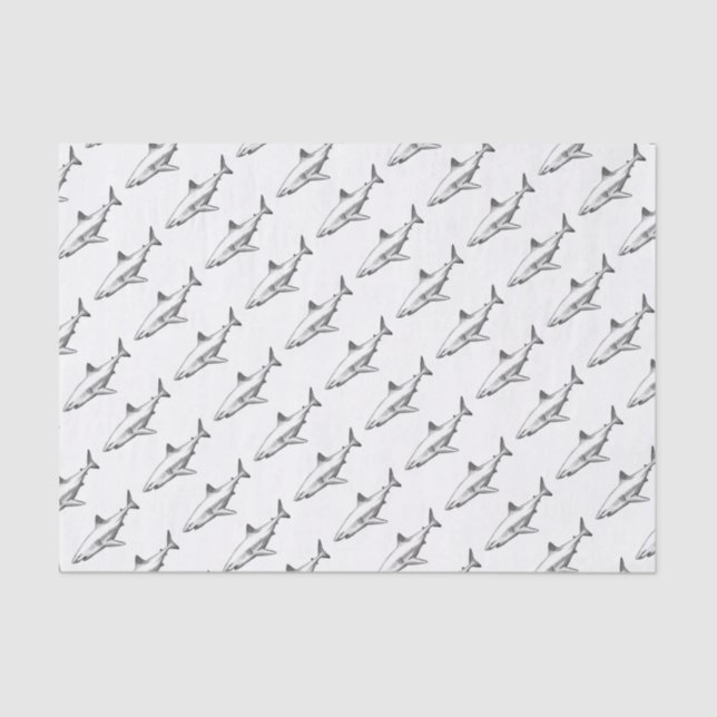 Shark Office-Zuhause personalize Destiny Destiny's Seidenpapier (Vorderseite)