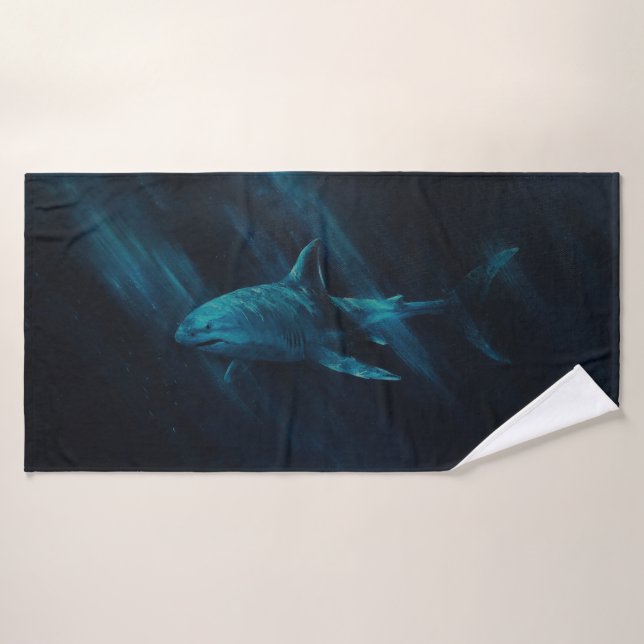 Shark (original) 30 X 60 Bath Towel Badehandtuch (Badehandtuch)