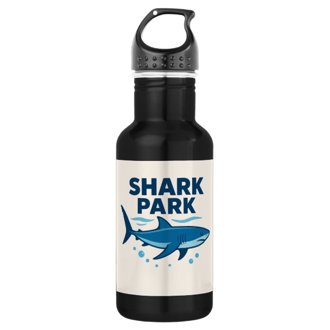 shark park edelstahlflasche (Vorderseite)