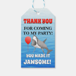Shark Party Danke Jawsome Geschenkanhänger