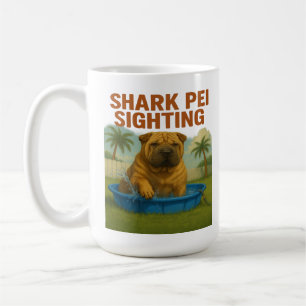Shark Pei Sighting: Backyard Waters Edition Kaffeetasse