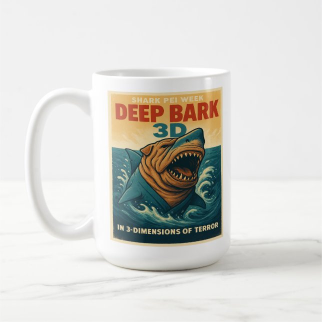 Shark Pei Week: Deep Bark 3D Kaffeetasse (Links)