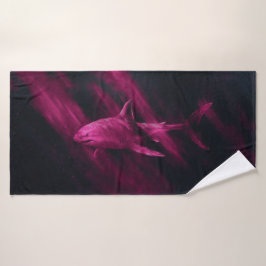 Shark Pink 30 X 60 Bath Towel Badehandtuch