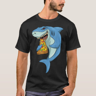 Shark Pizza Shark isst Pizza Shark und Pizza T-Shirt