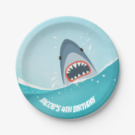 Shark Pool Party Boy Ocean Under Sea Tellers Pappteller