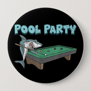 Shark Pool Party Pub Billiard Summer Beach Pool Button