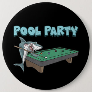 Shark Pool Party Pub Billiard Summer Beach Pool Button