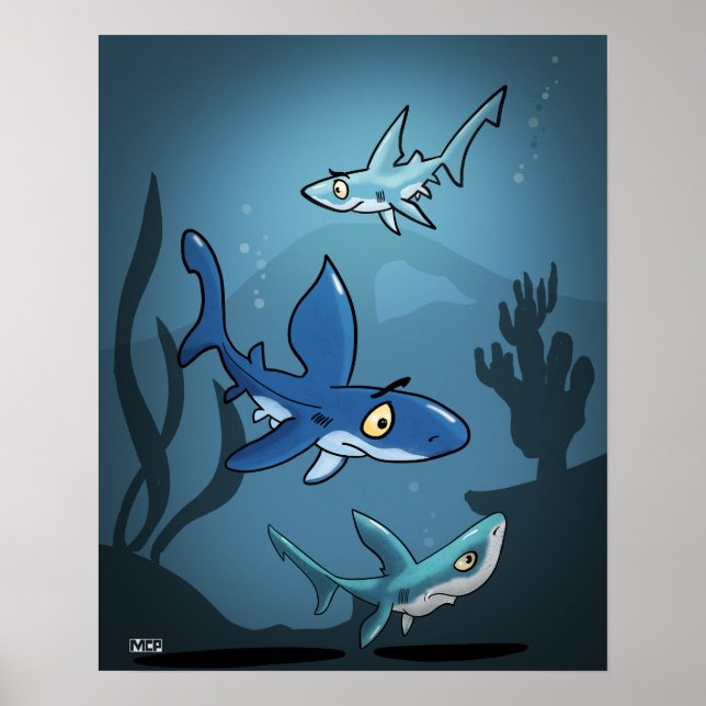 Shark Print 2019 Poster (Vorne)