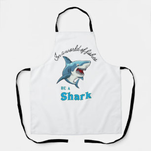 SHARK QUOTE , FUNNY, CARTOON STIL SCHÜRZE
