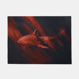 Shark Red 18 x 24 Fußmatte