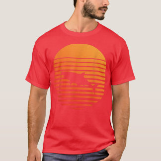 shark Shadow silhouette in front of a Sun  T-Shirt