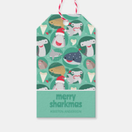 Shark Species Weihnachtsgeschenk-Tag Geschenkanhänger