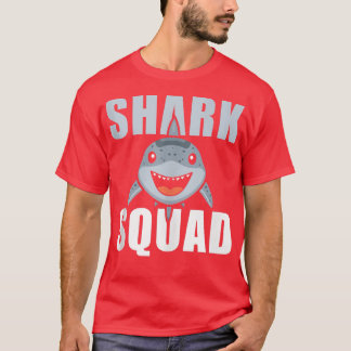 Shark Squad Shark Team Crew Familien lustiger Hai T-Shirt