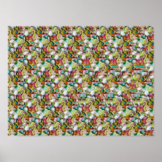 SHARK STEREOGRAM 16" x 12", Semi-Gloss, No Frame Poster