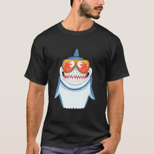Shark Sunglasses Beach Summer Pool Party Haie T-Shirt