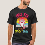 Shark Swim Happy Me Big Sister Of the Birthday Bro T-Shirt<br><div class="desc">Shark Swim Happy Me Big Sister of the Birthday Brother Shark.</div>