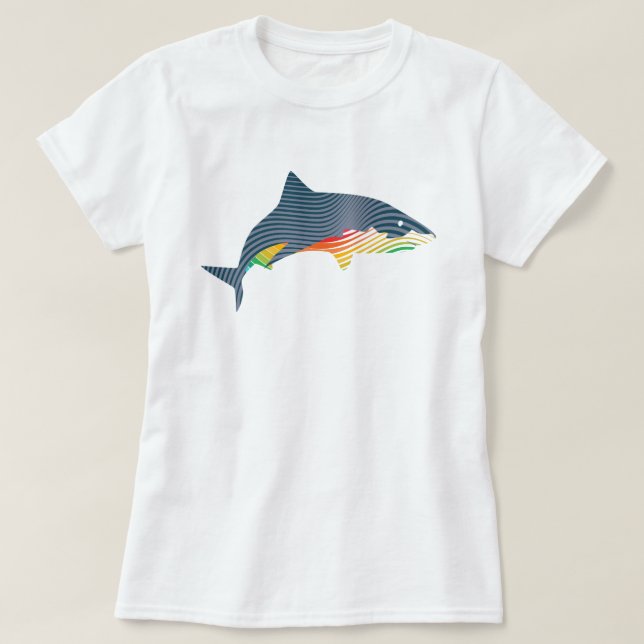 Shark Swoosh Illustration T-Shirt (Design vorne)
