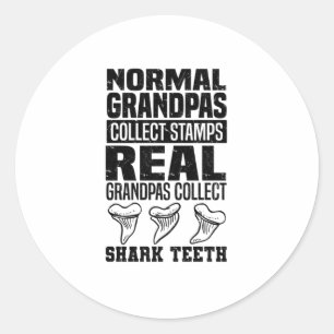 Shark Teeth Collector Gifts Shark Tooth Hobby Runder Aufkleber