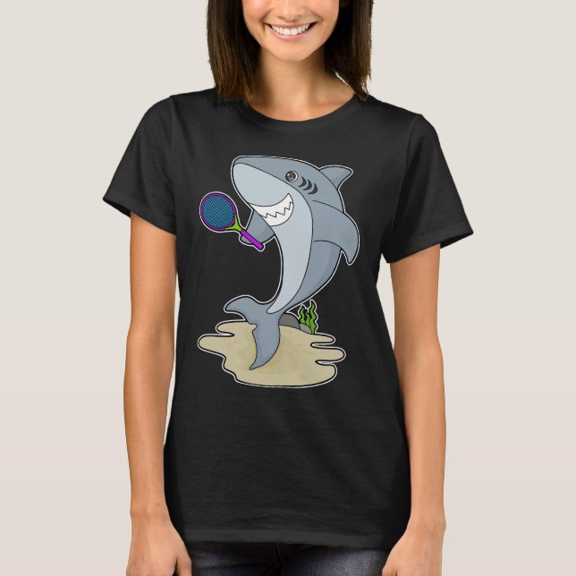 Shark Tennis player Tennis T-Shirt (Vorderseite)