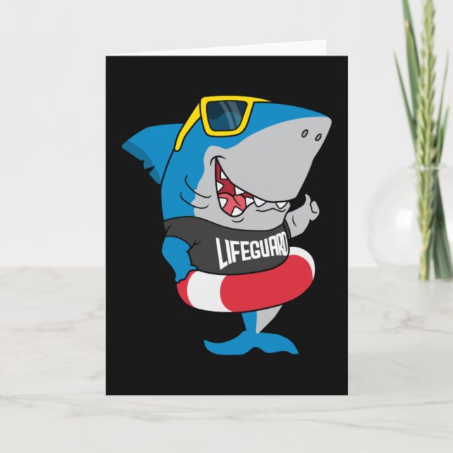 Shark the lifeguard karte (Vorderseite)