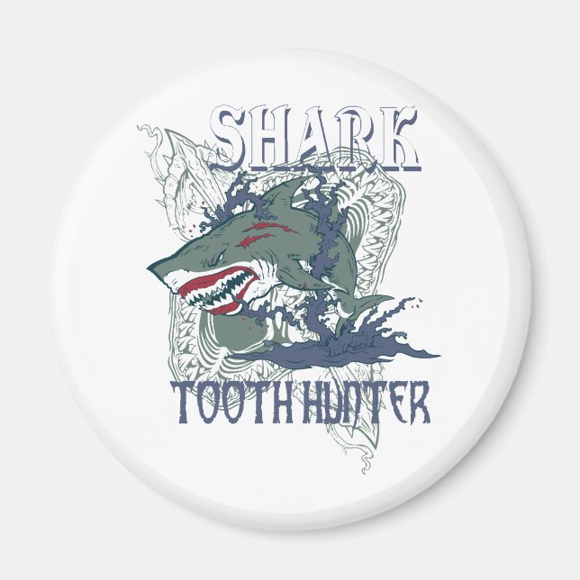 SHARK TOOH HUNTER MAGNET (Vorne)