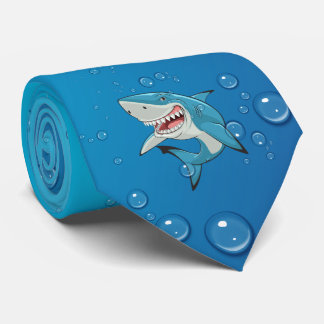 Shark Underwater Pattern Necktie Krawatte