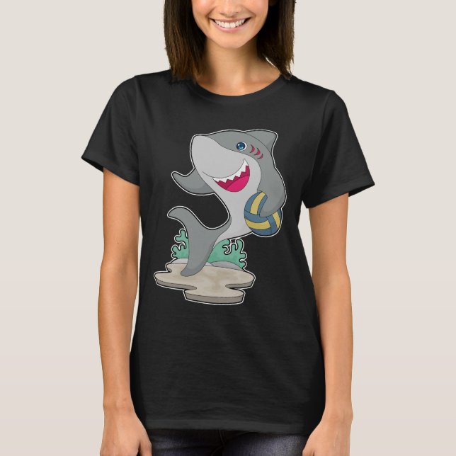 Shark Volleyball-Spieler Volleyball T-Shirt (Vorderseite)