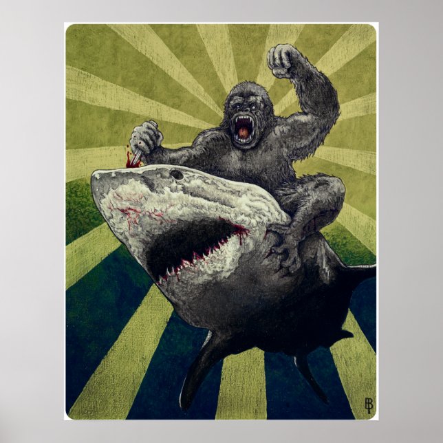 Shark vs. Gorilla Poster (Vorne)