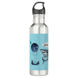 Shark water bottel  edelstahlflasche