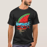 Shark Watermelon Lover Fisch Sommer Früchte Slice  T-Shirt<br><div class="desc">Shark Watermelon Lover Fisch Sommer Früchte Slice Samen</div>