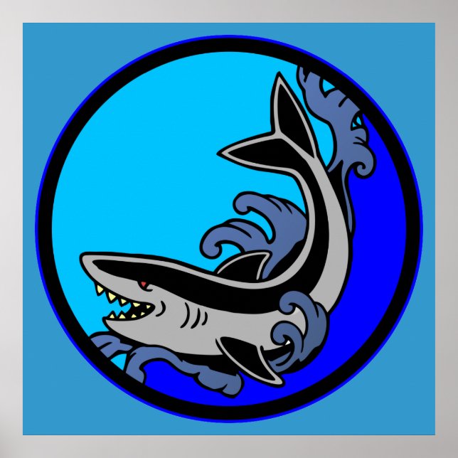 Shark Waves Poster (Vorne)