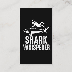 Shark Whisperer Taucher Visitenkarte
