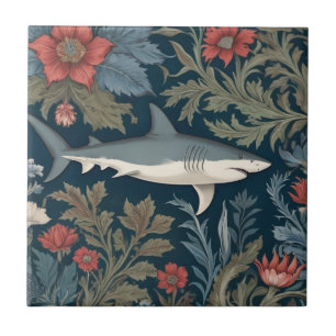 Shark William Morris Stil Direkt am Meer Fliese