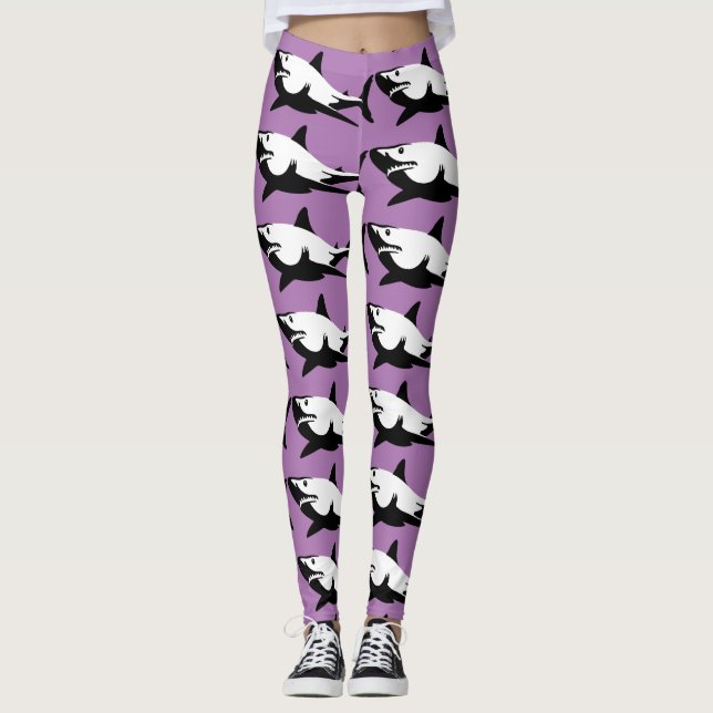 SHARK YOGA PANTS LEGGINGS (Vorderseite)